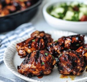 Grilled BBQ Boneless Chicken Thighs Recipe