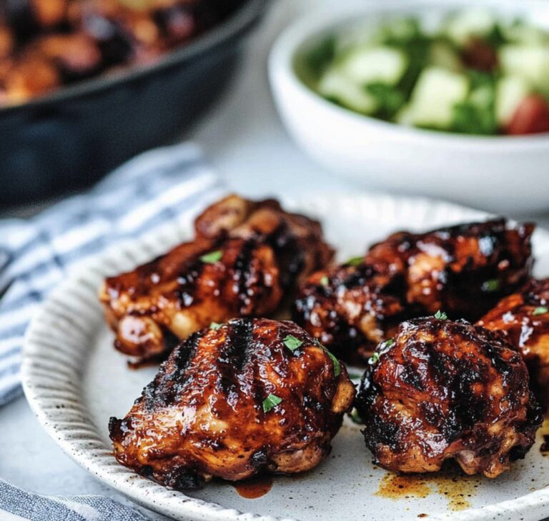 Grilled BBQ Boneless Chicken Thighs Recipe