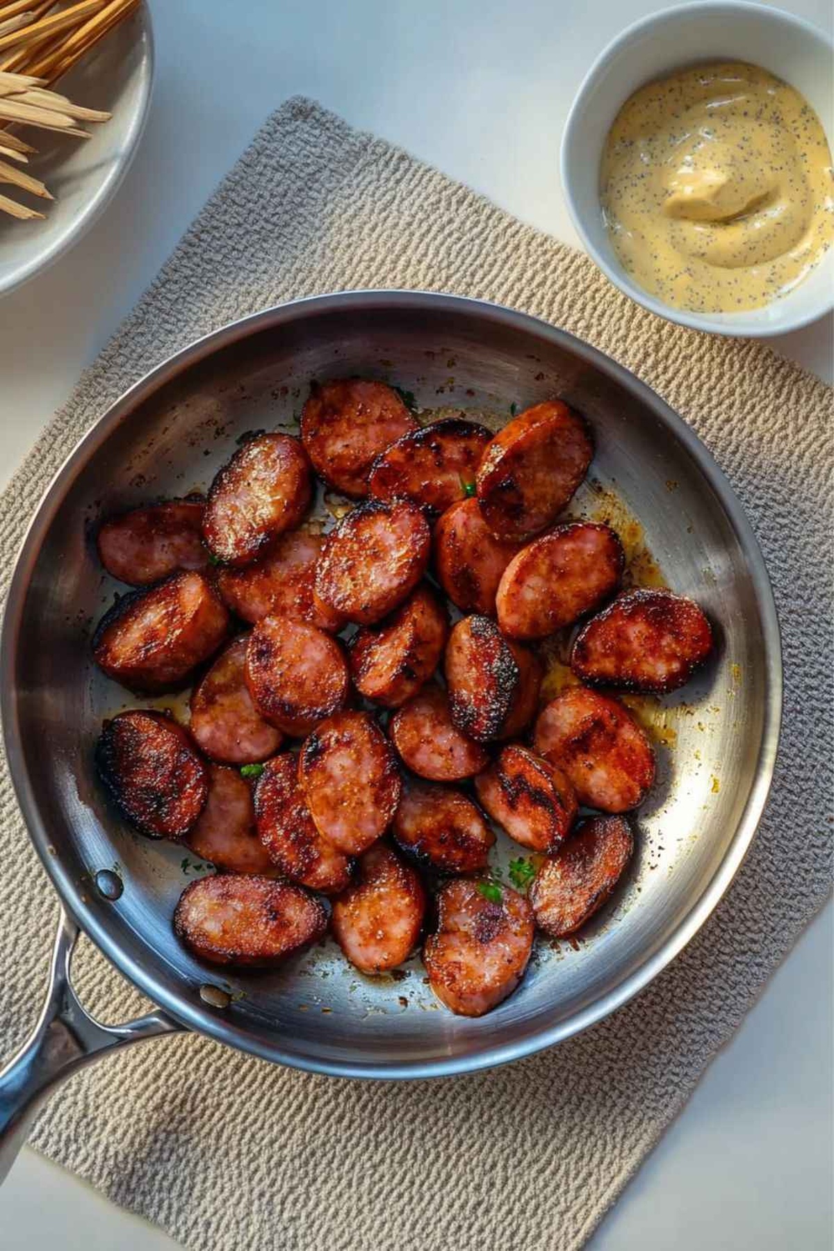 Tangy Barefoot Contessa Kielbasa With Mustard Dip Recipe