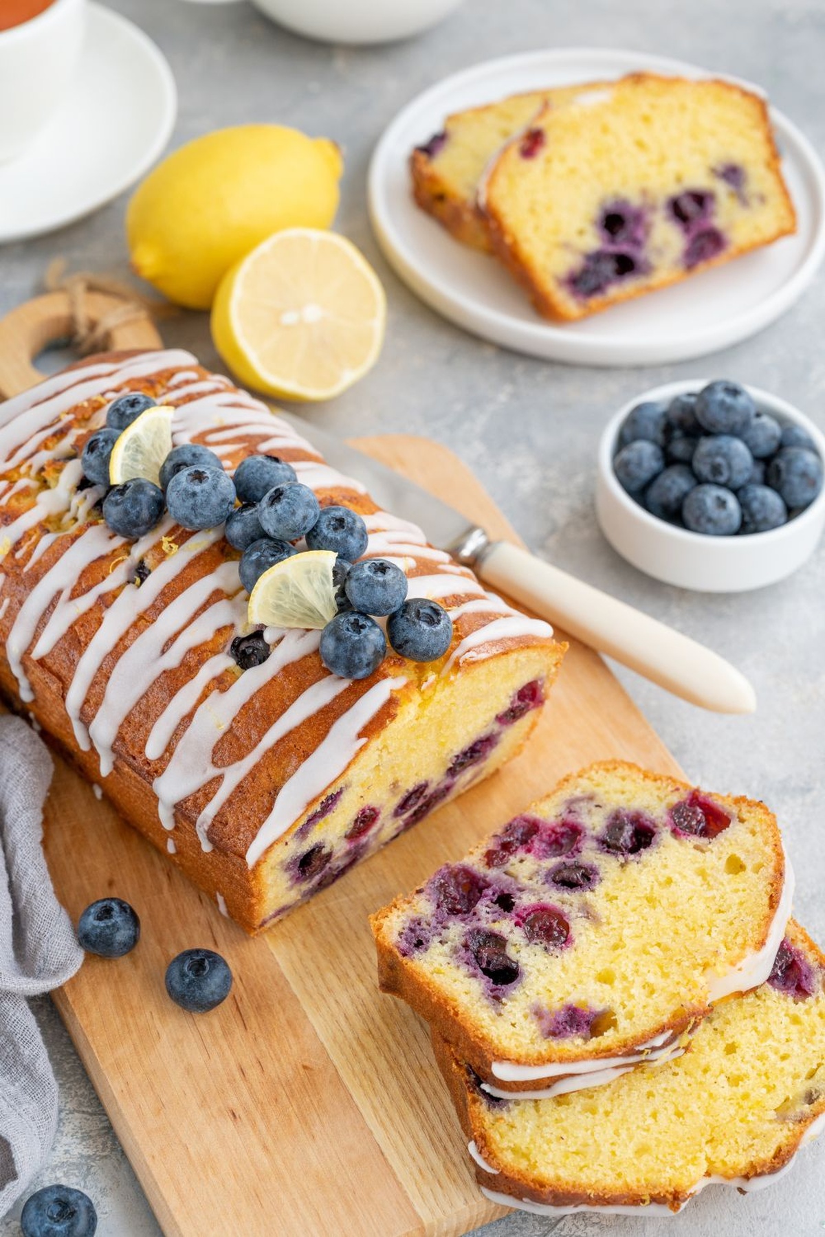 Tangy Lemon Blueberry Pound Cake Recipe