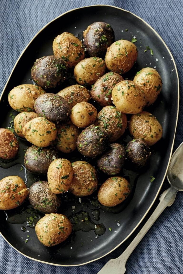 Elegant Marble Potatoes With Garlic & Herbs Recipe