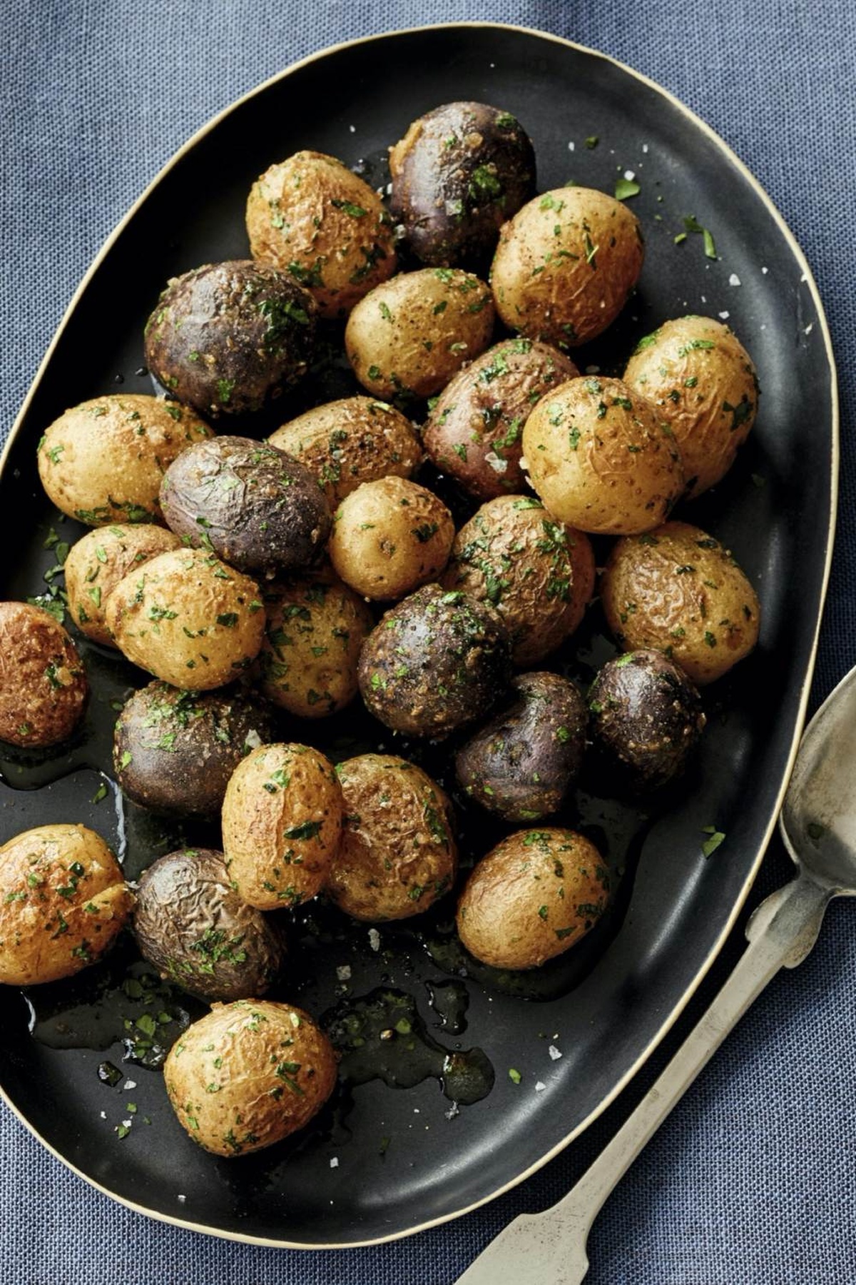 Elegant Marble Potatoes With Garlic & Herbs Recipe