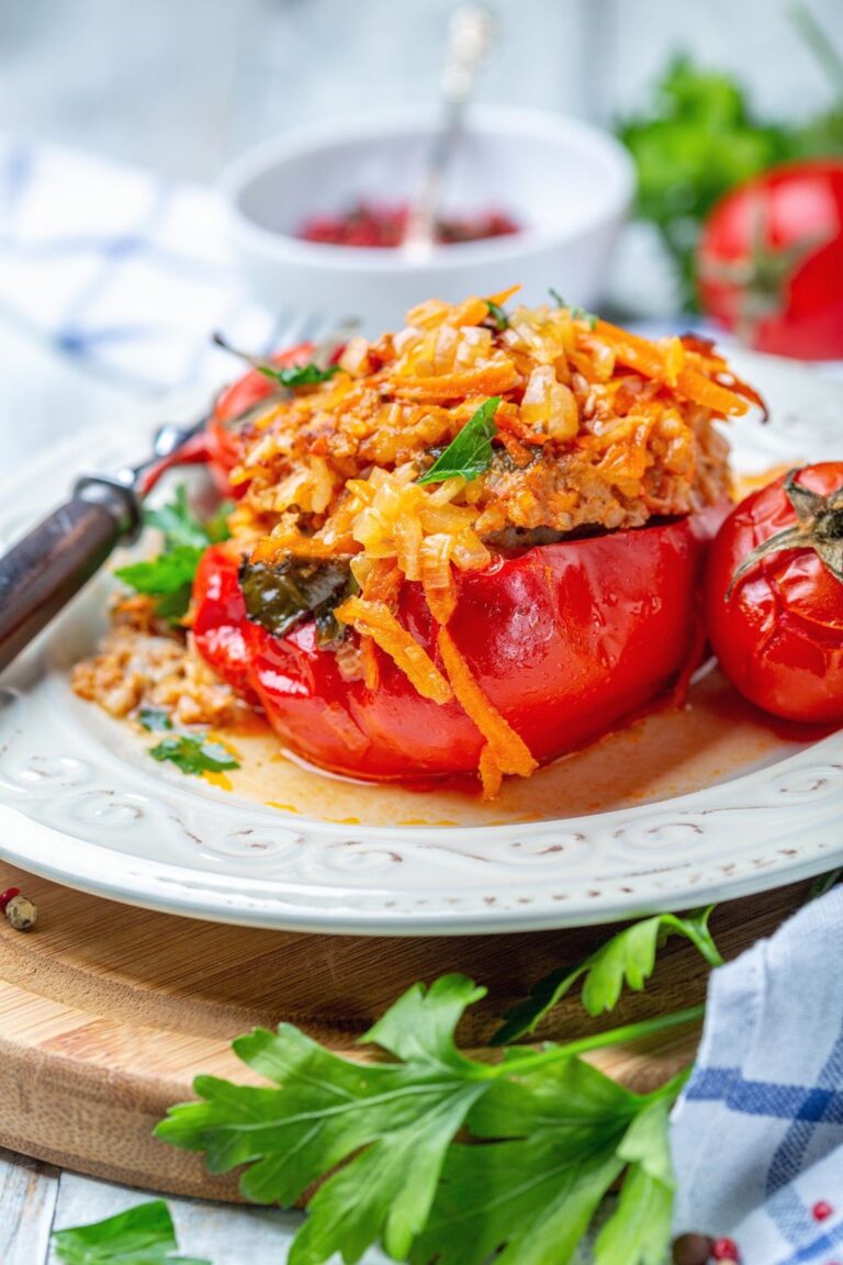 Vibrant Jamie Oliver Stuffed Red Peppers Recipe