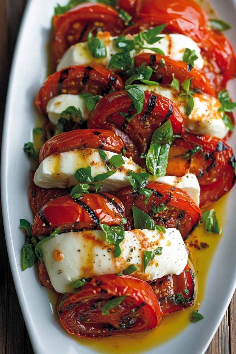 Vibrant Barefoot Contessa Roasted Tomato Caprese Salad Recipe