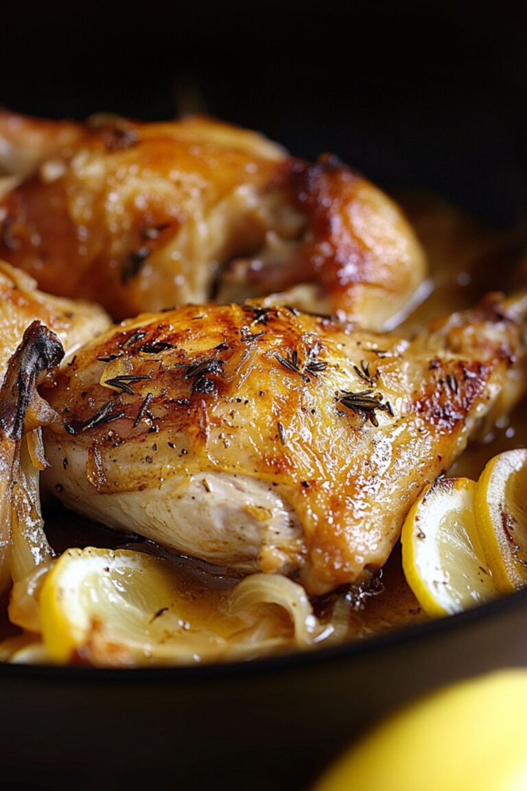 Juicy Barefoot Contessa Skillet Roasted Lemon Chicken Recipe