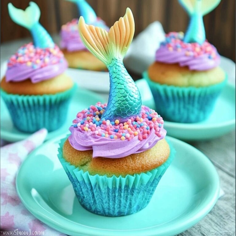 Easy Mermaid Cupcakes Recipe