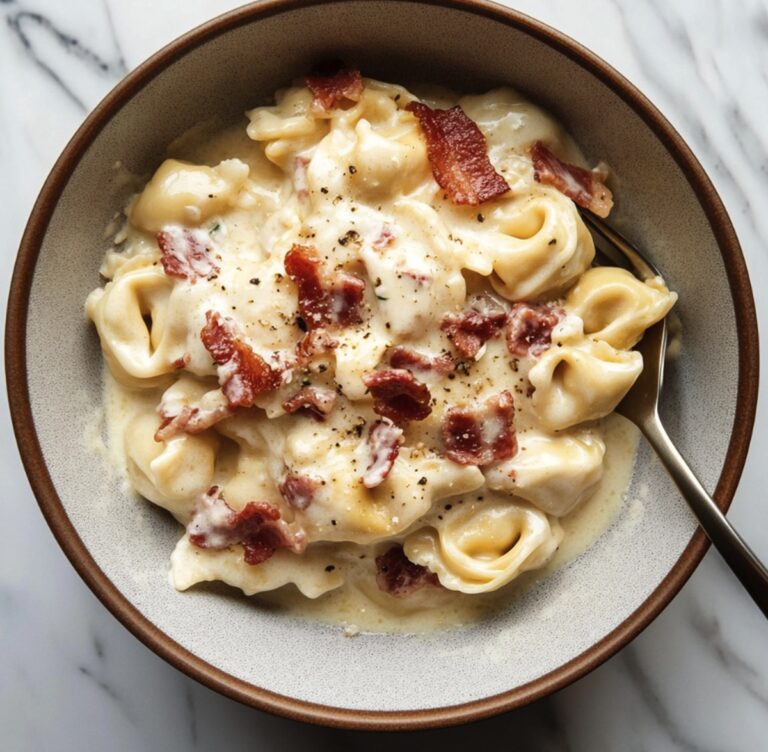 Bacon Tortellini Alfredo Recipe