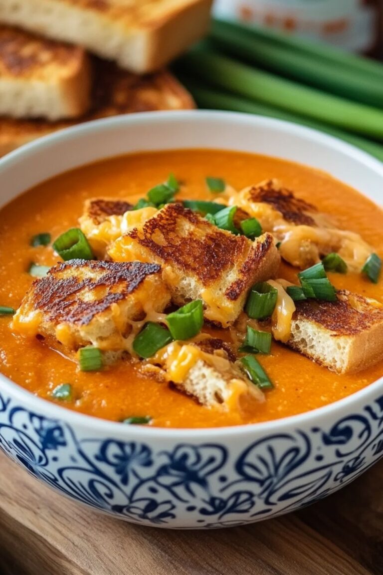 Rustic Barefoot Contessa Tomato Soup & Grilled Cheese Croutons Recipe