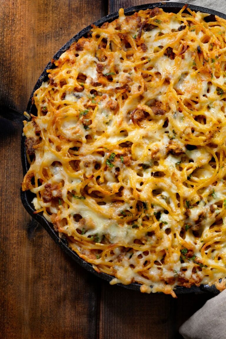 Michael Symon Spaghetti Pie Recipe