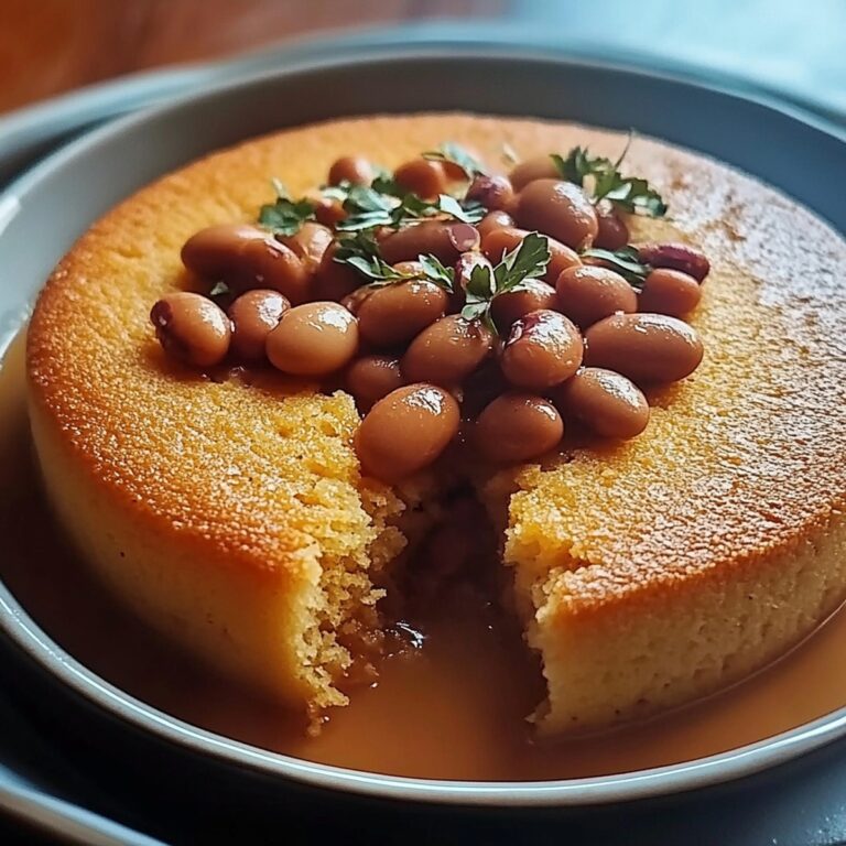 Little Cornbread and Pinto Beans for Lunch Recipe