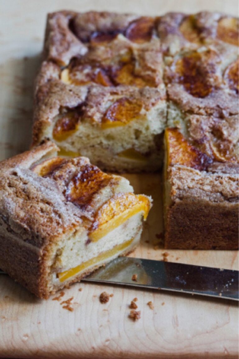 Rustic Fresh Peach Cake Recipe