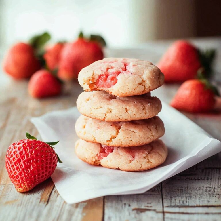 Strawberry Gooey Butter Cookies Recipe