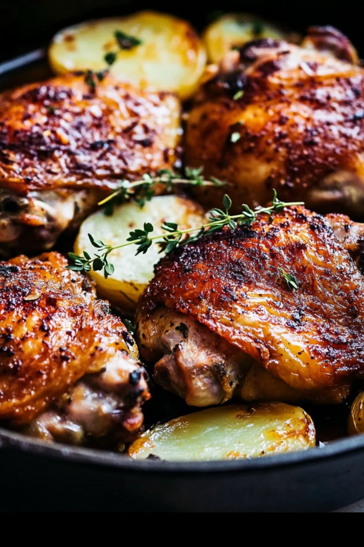 Rustic Barefoot Contessa Skillet-Roasted Chicken Thighs And Potatoes Recipe