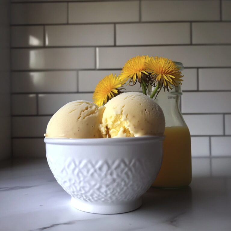 Dandelion & Honey Ice Cream Recipe
