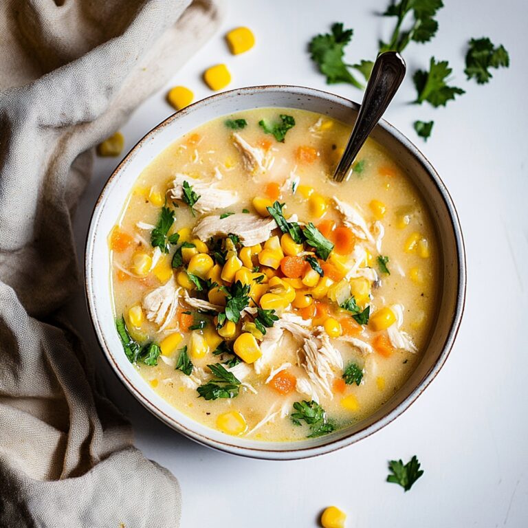 Easy Slow Cooker Chicken and Corn Soup Recipe