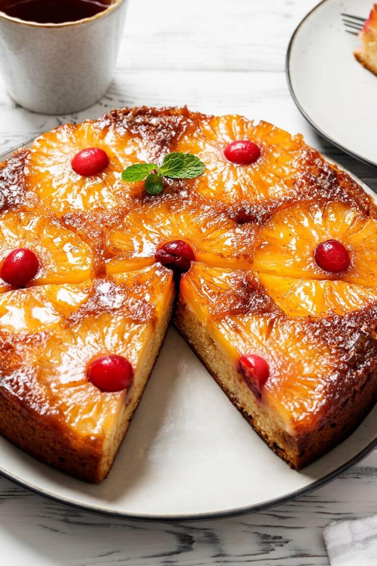 Heavenly Mary Berry Pineapple Upside Down Cake Recipe