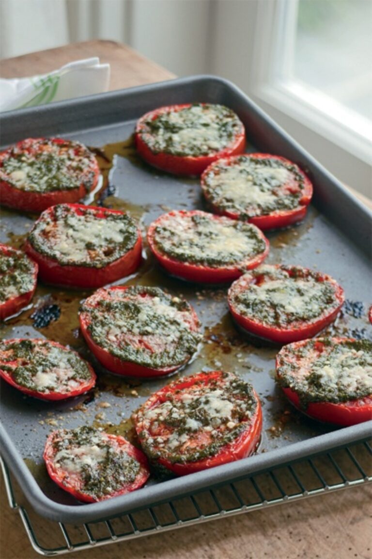 Rustic Tomatoes Roasted With Pesto Recipe