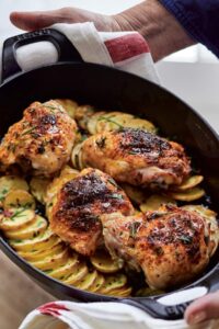 Crispy Ina Garten Skillet-roasted Chicken & Potatoes Recipe