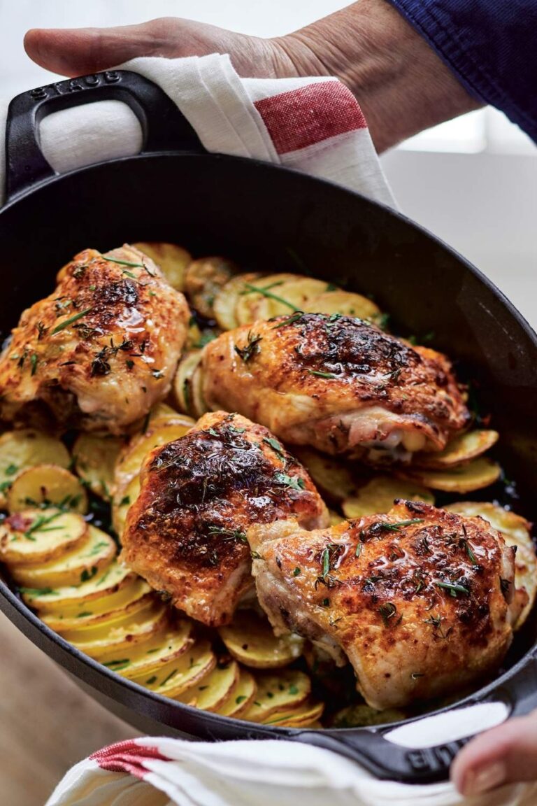 Crispy Ina Garten Skillet-roasted Chicken & Potatoes Recipe