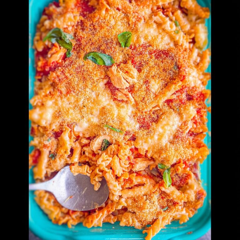 Chicken Parmesan Pasta Casserole Recipe
