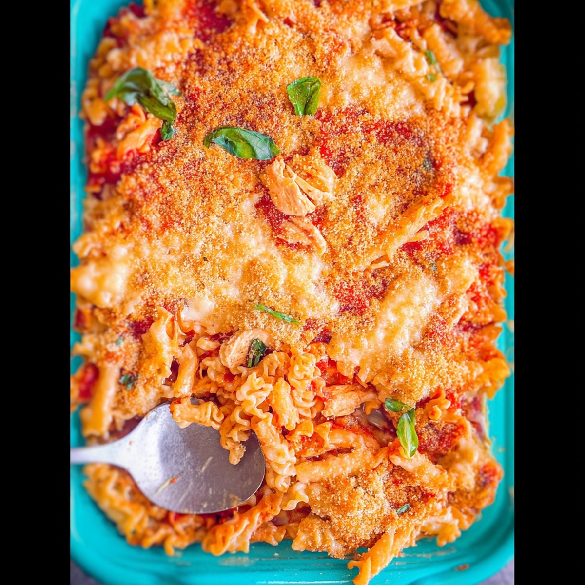 Chicken Parmesan Pasta Casserole Recipe