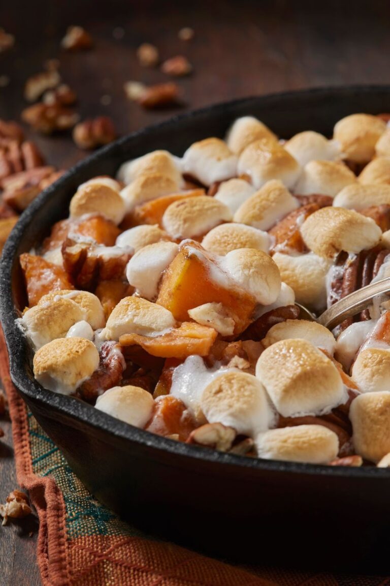 Sweet Paula Deen Candied Yams With Marshmallows Recipe