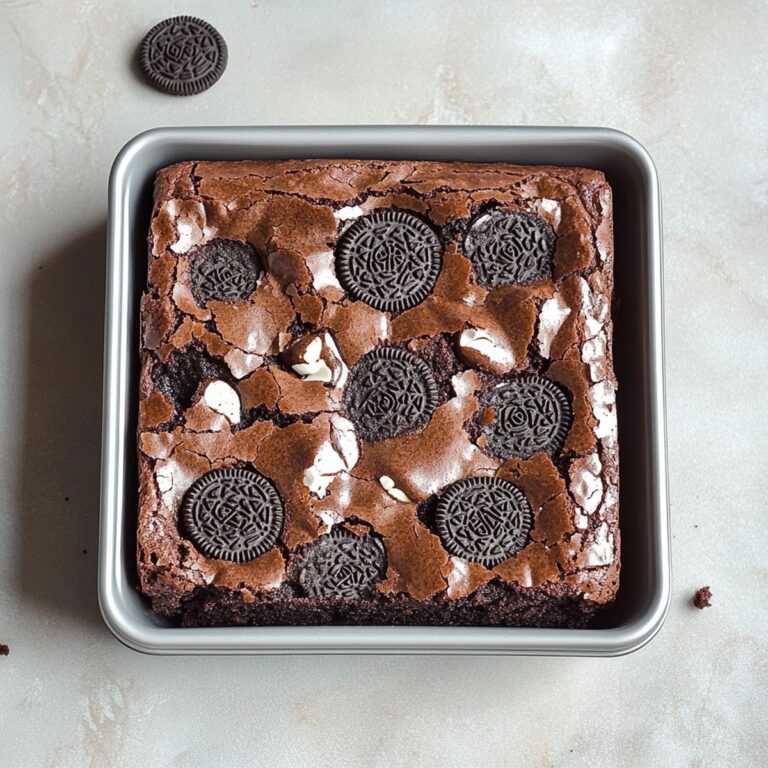 Easy Fudgy Oreo Brownie Recipe