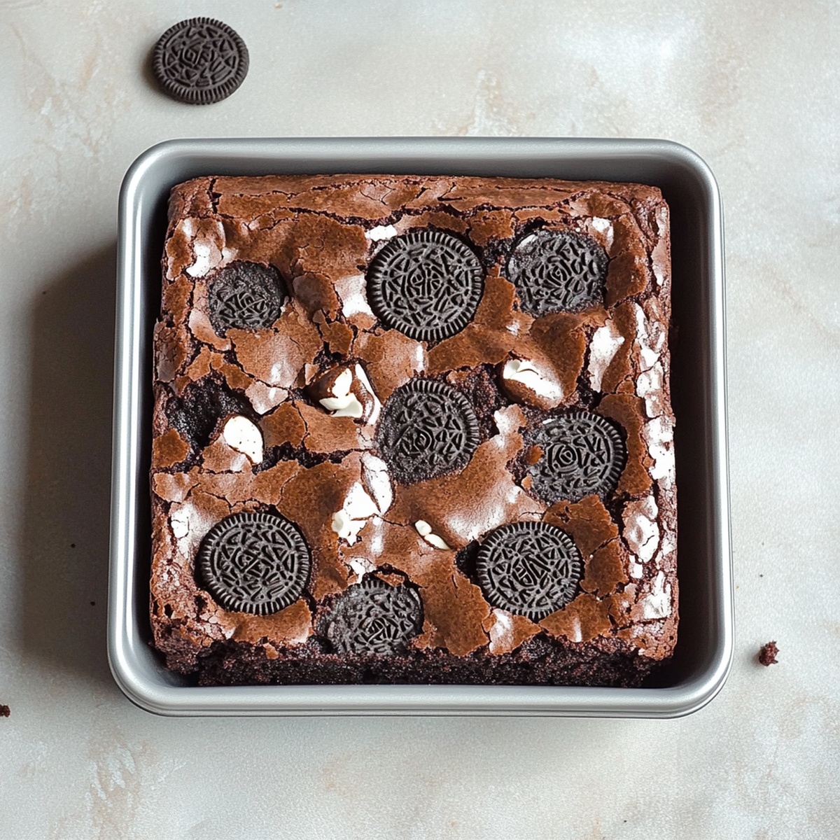 Easy Fudgy Oreo Brownie Recipe