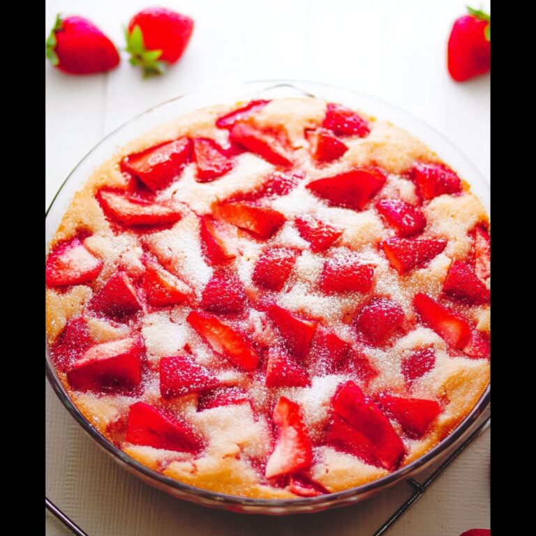 Crustless Fresh Strawberry Pie Recipe