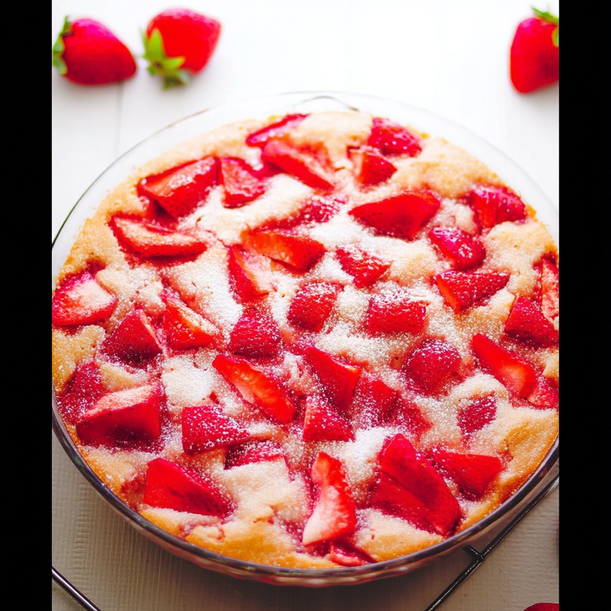 Crustless Fresh Strawberry Pie Recipe