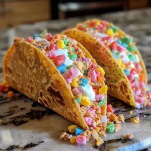 Fruity Pebbles Cheesecake Tacos Recipe