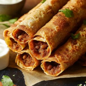 Bean & Cheese Taquitos Recipe