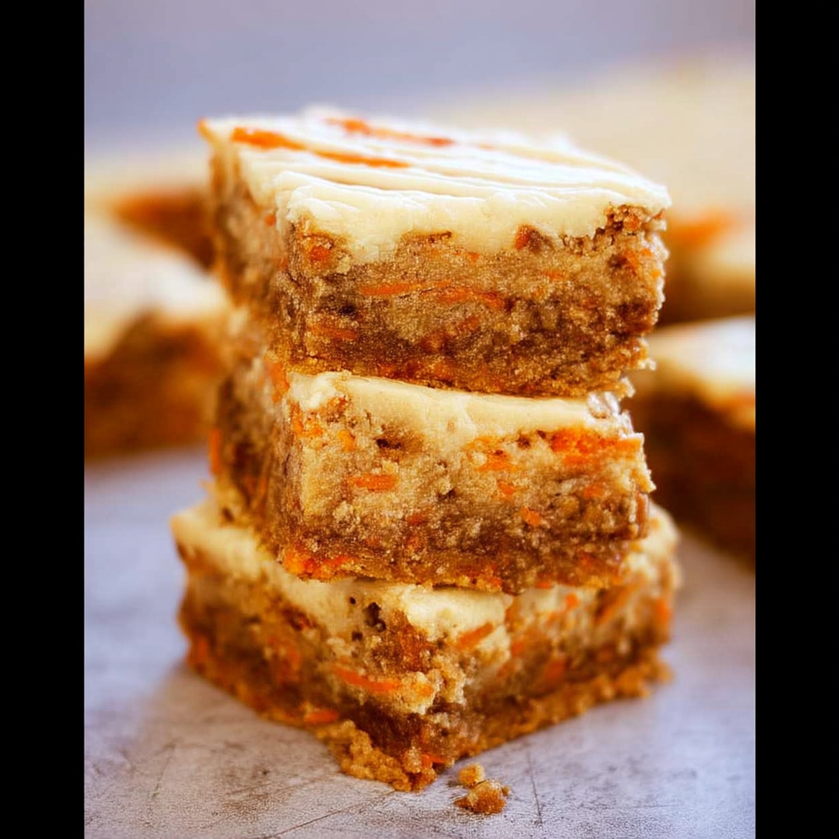 Cream Cheese Carrot Cake Bars Recipe