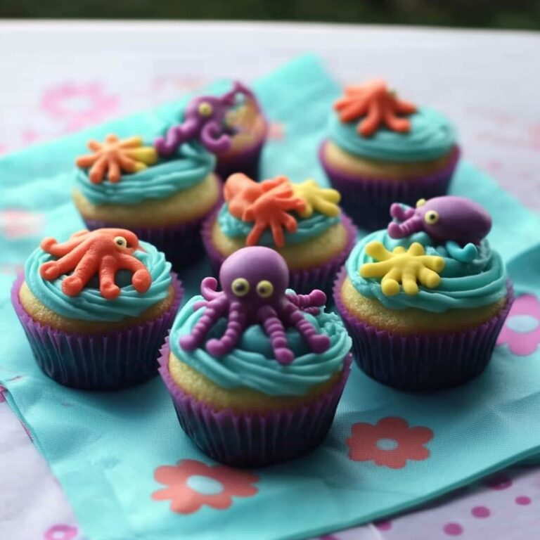 Sour Octopus Cupcakes Recipe