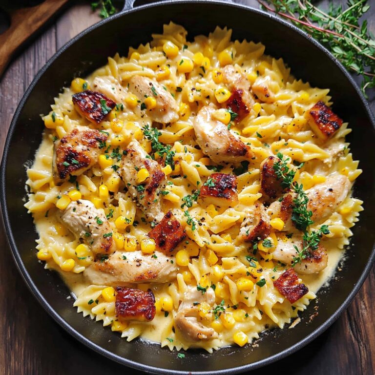 Creamy Chicken and Corn Pasta Recipe