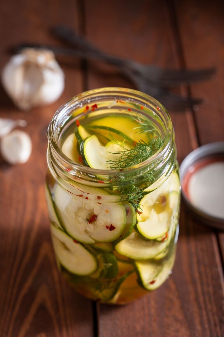 Tangy Jamie Oliver Pickled Courgette Recipe