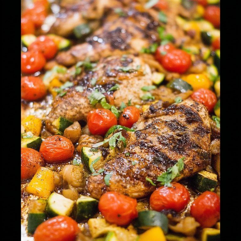 Sheet Pan Italian Chicken and Vegetables Recipe