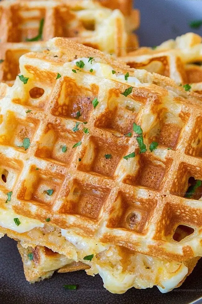 Egg & Cheese Hash Brown Waffles That Fuel Your Morning