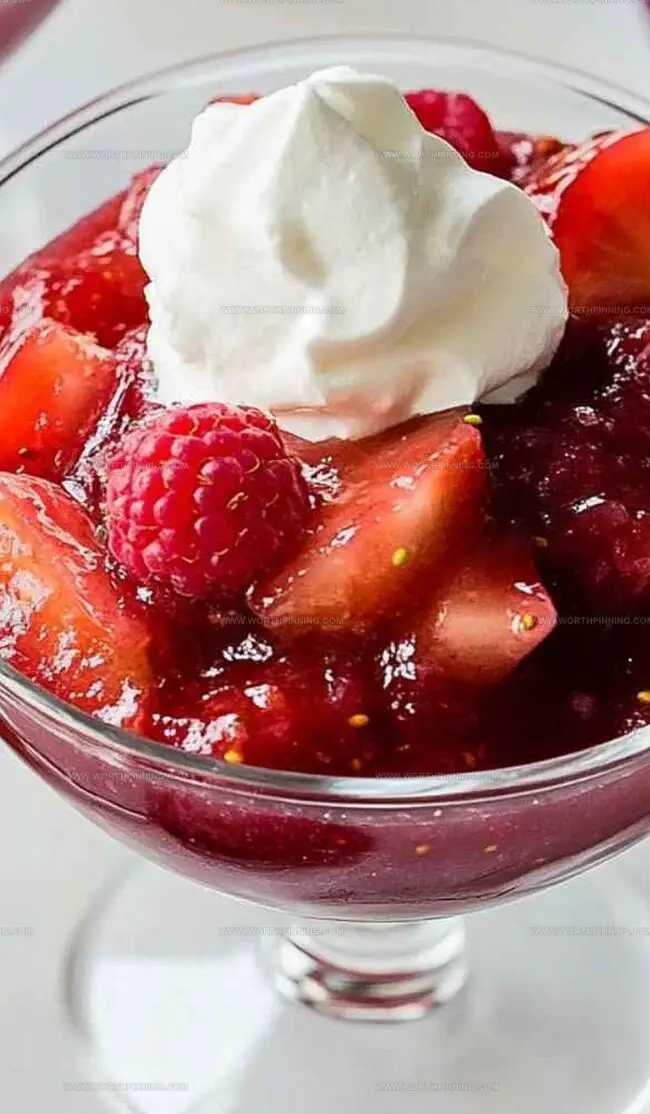 Serving Ideas for Barefoot Contessa Stewed Rhubarb & Red Berries
