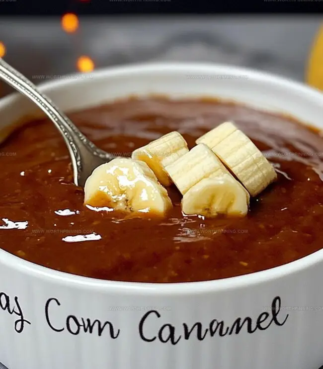 Directions for Making Banana Caramel Dessert