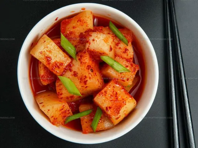 Cubed Radish Kimchi (Kkakdugi)