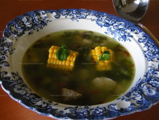 Watercress And Corn Soup (Potaje De Berros)