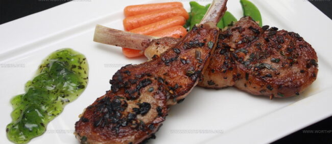 Roast Lamb With Mint Sauce